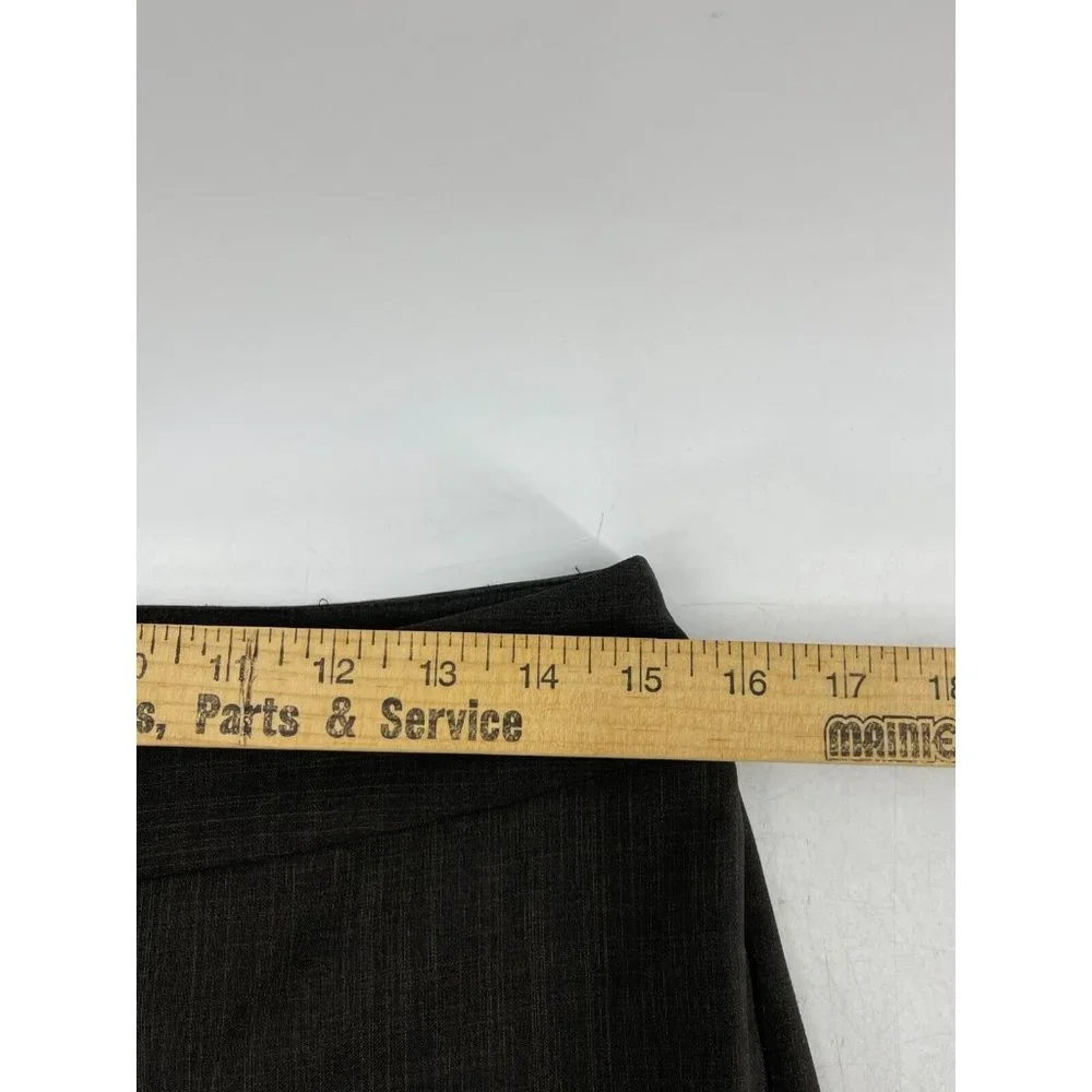 Nine West Women's Gray Flat Front Flare Leg Suit Dress Pants Size 6